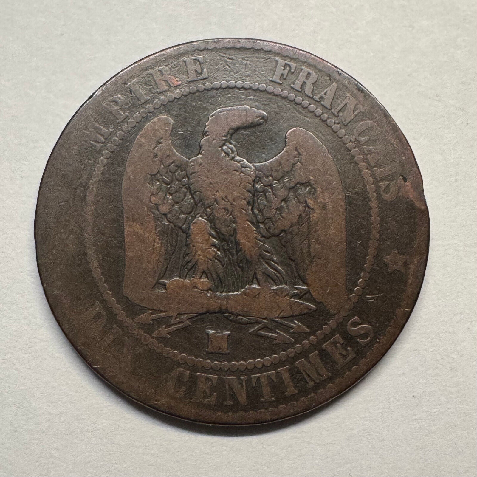 1856 France 10 Centimes - Beautiful Coin - #B-030