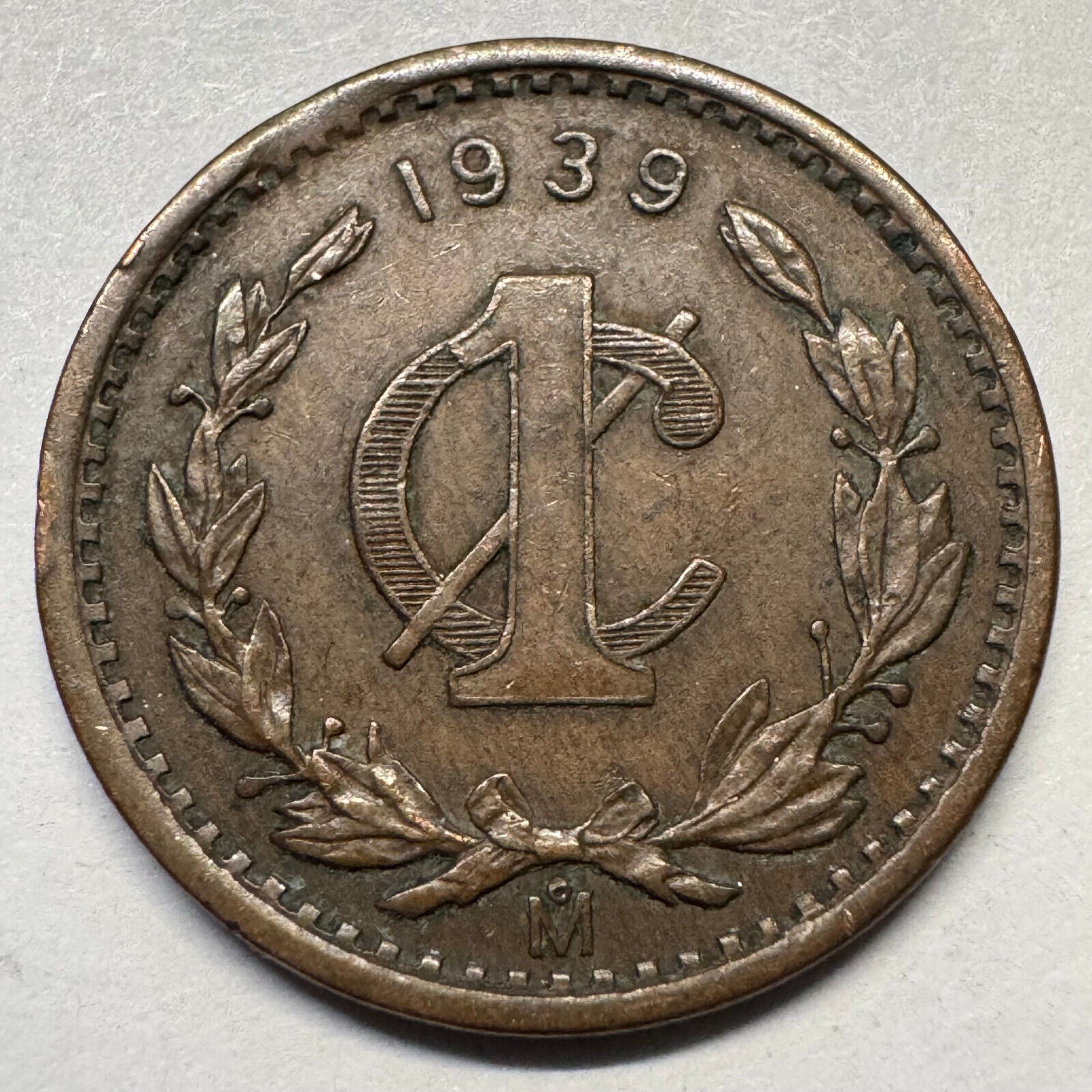 1939 Mexico 1 Centavo - Beautiful Coin - #A-070