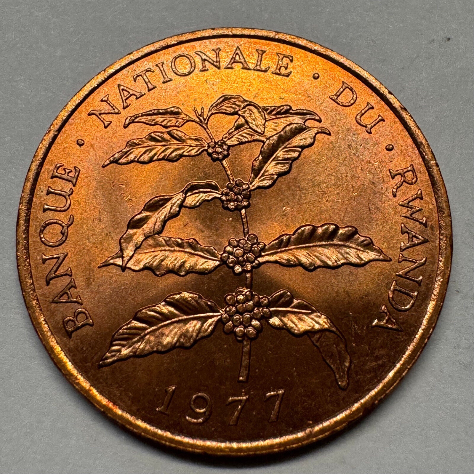 1977 Rwanda 5 Francs - Beautiful Coin - #A-047