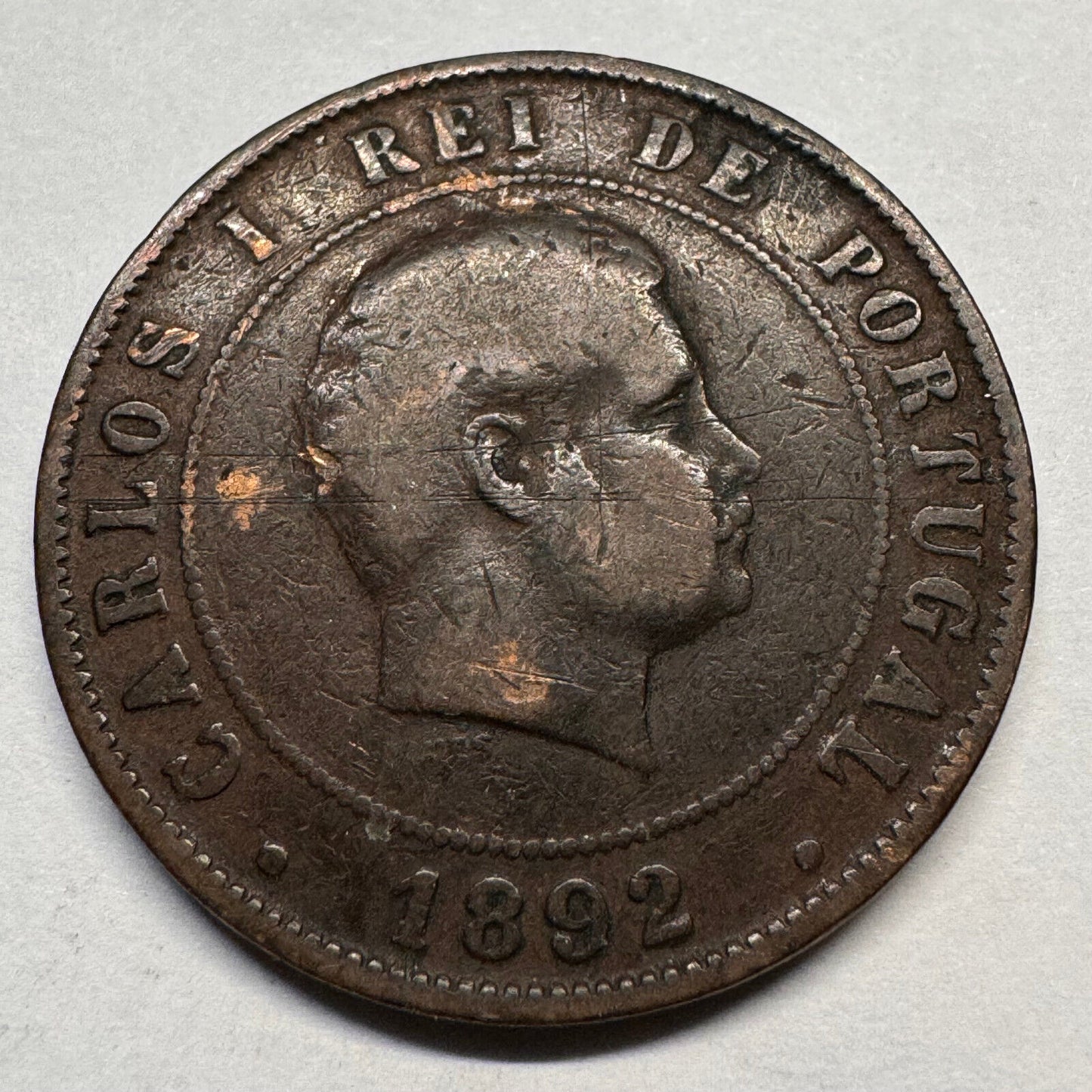 1892 Portugal 20 Reis - Beautiful Coin - #A-050