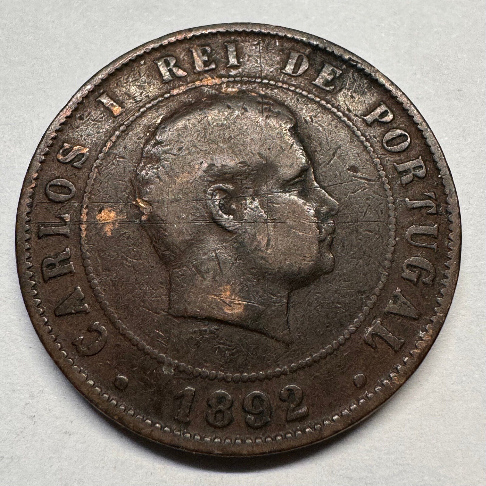 1892 Portugal 20 Reis - Beautiful Coin - #A-050