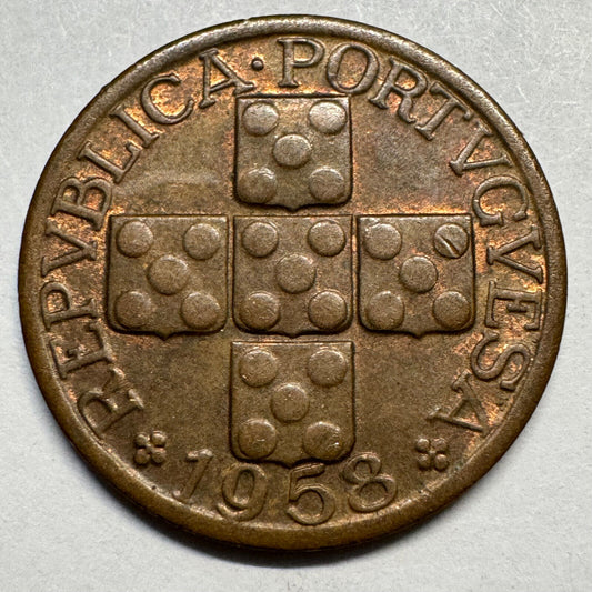 1958 Portugal 20 Centavos - Beautiful Coin - #A-079