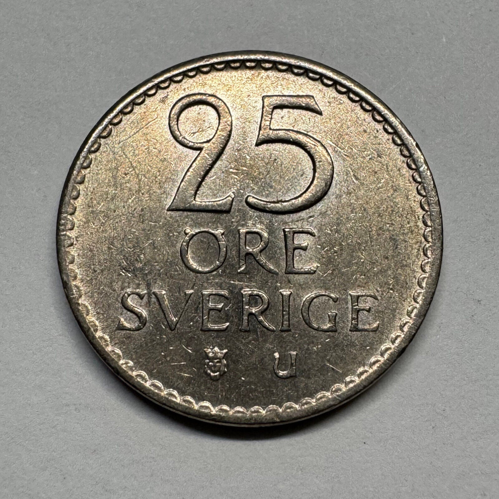 1968 Sweden 25 Ore - Beautiful Coin - Lot #B-045