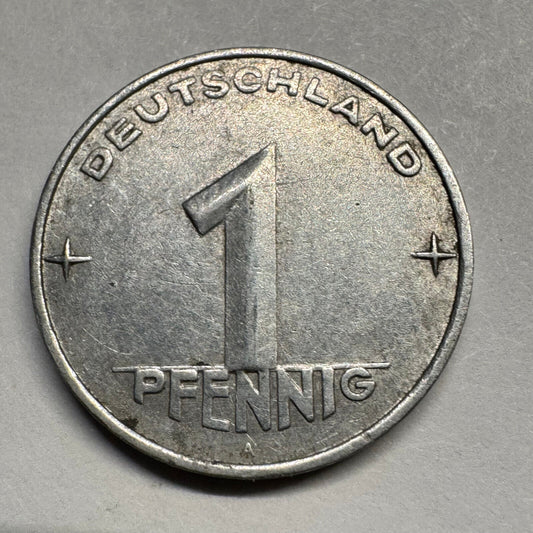 1953 Germany 1 Pfennig - Beautiful Coin - #A-097