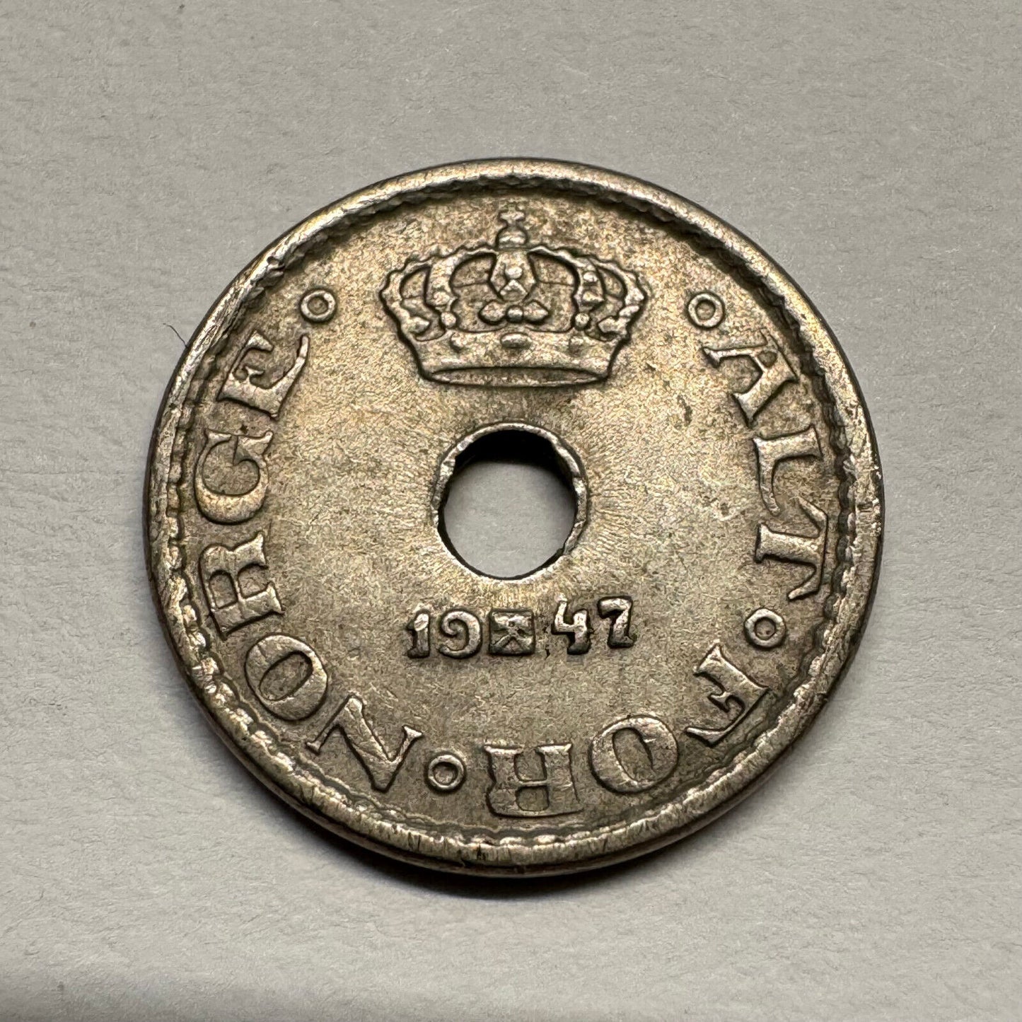 1947 Norway 10 Ore - Beautiful Coin - #B-056