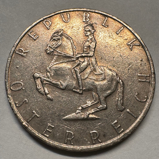 1969 Austria 5 Schilling - Beautiful Coin - #A-060