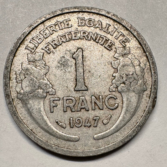 1947 France 1 Franc - Beautiful Coin - #A-057