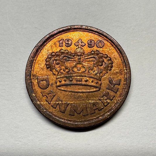 1990 Denmark 25 Ore - Beautiful Coin - #B-050