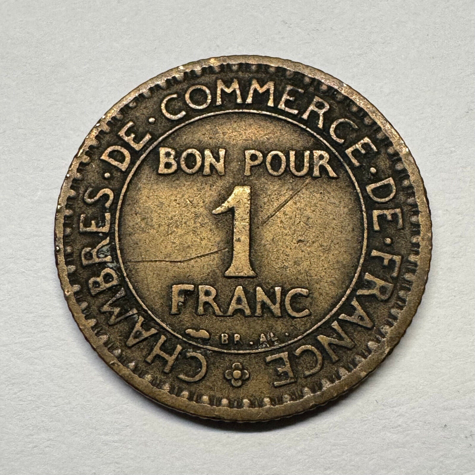 1923 France 1 Franc - Beautiful Coin - #B-053