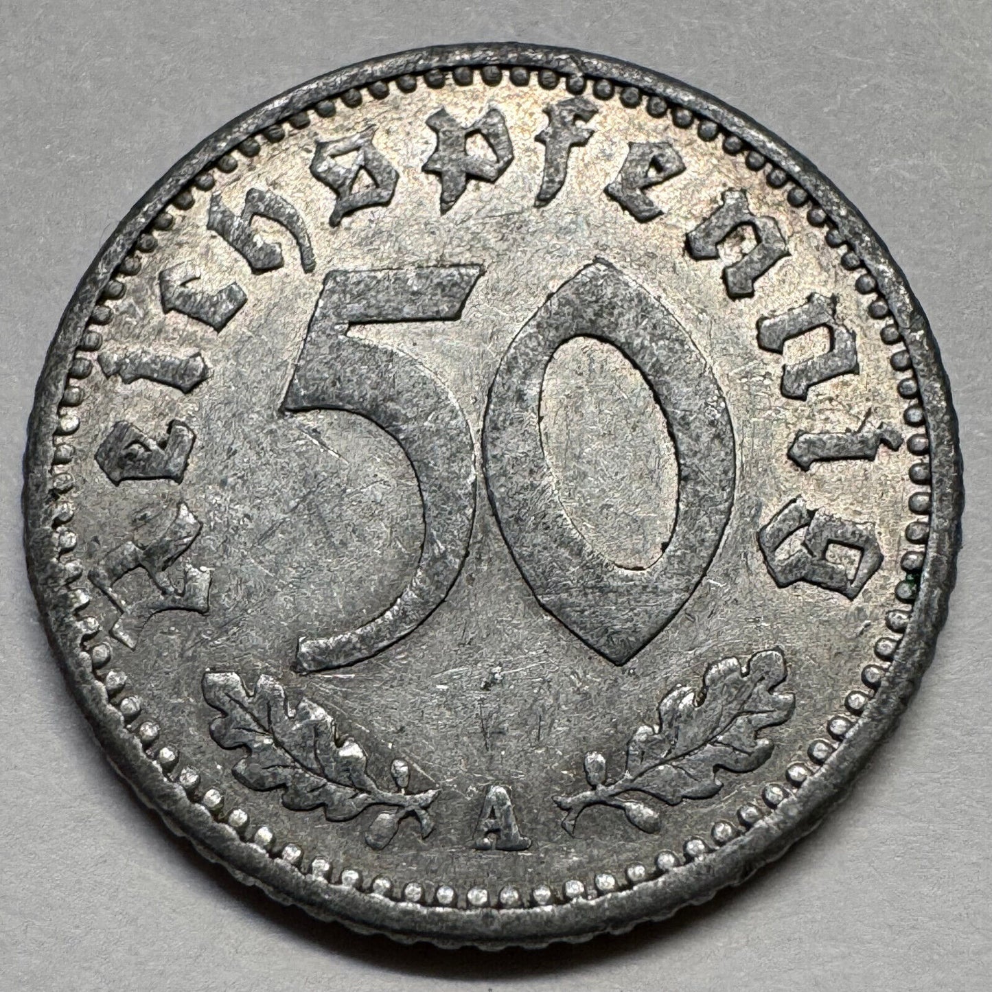 1935 Germany 50 Reichspfennig - Beautiful Coin - #A-084
