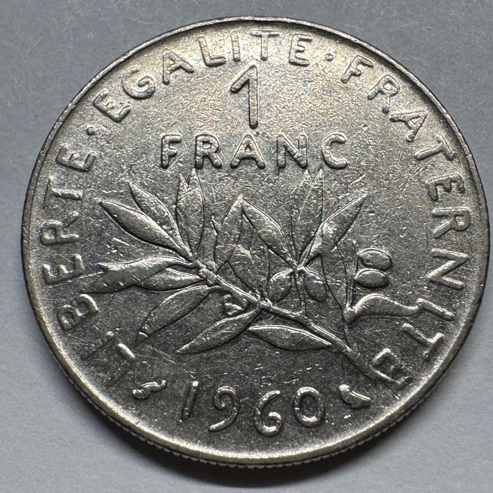 1960 France 1 Franc - Beautiful Coin - #A-078