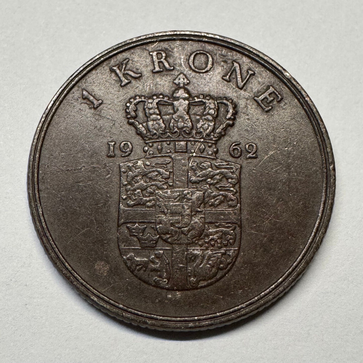 1962 Denmark 1 Krone - Beautiful Coin - #B-060