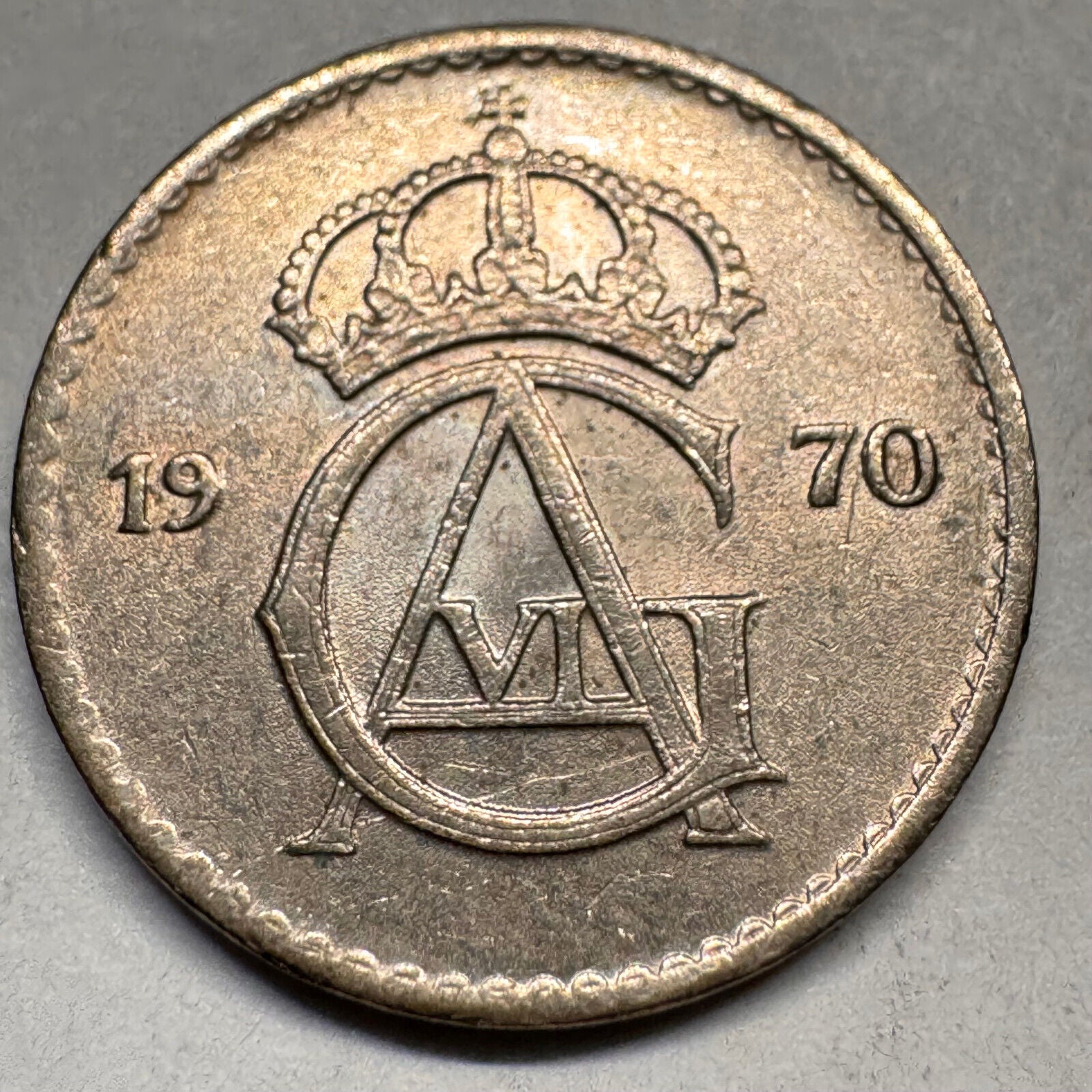 1970 Sweden 25 Ore - Beautiful Coin - #A-031