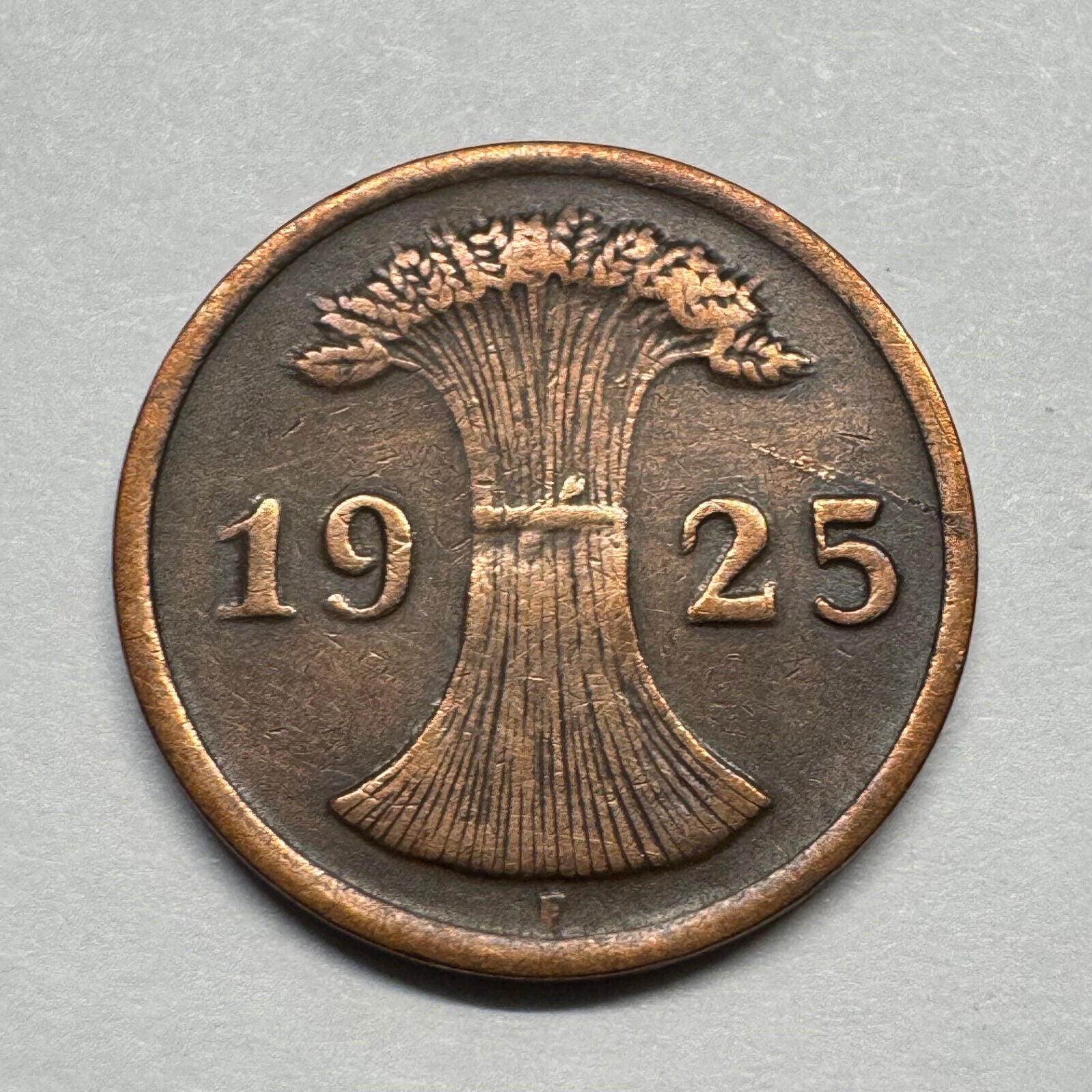 1925 Germany 2 Reichspfennig - Beautiful Coin - #B-001