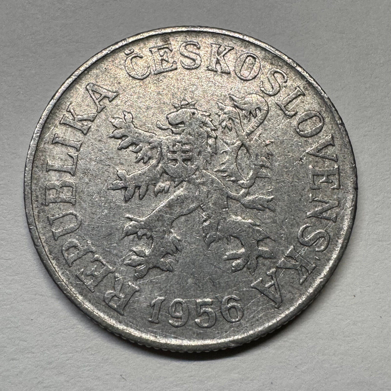 1956 Czechoslovakia 10 Haleru - Beautiful Coin - #B-058