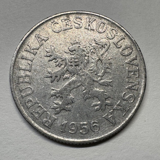 1956 Czechoslovakia 10 Haleru - Beautiful Coin - #B-058