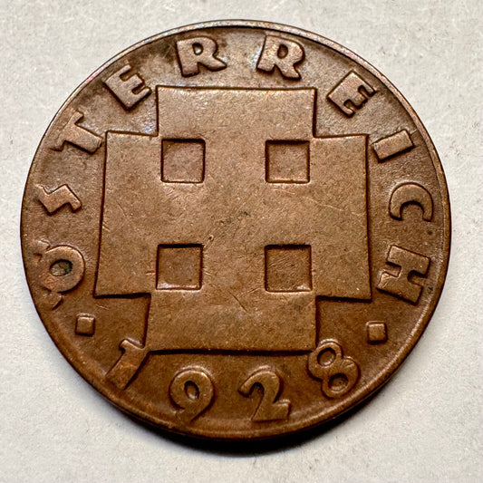 1928 Austria 2 Groschen - Beautiful Coin - #A-035