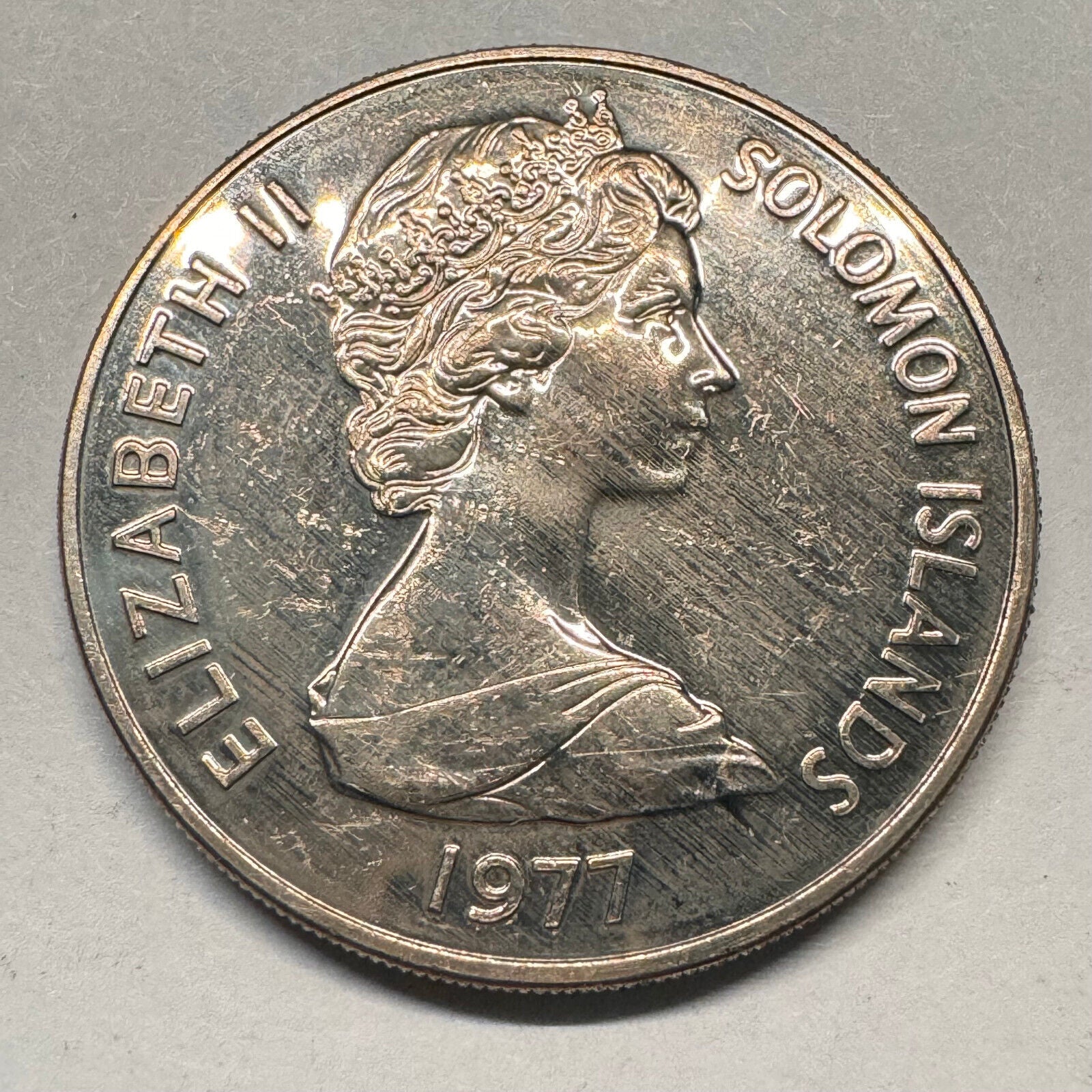 1977 Solomon Islands 20 Cents - Beautiful Coin - #A-030