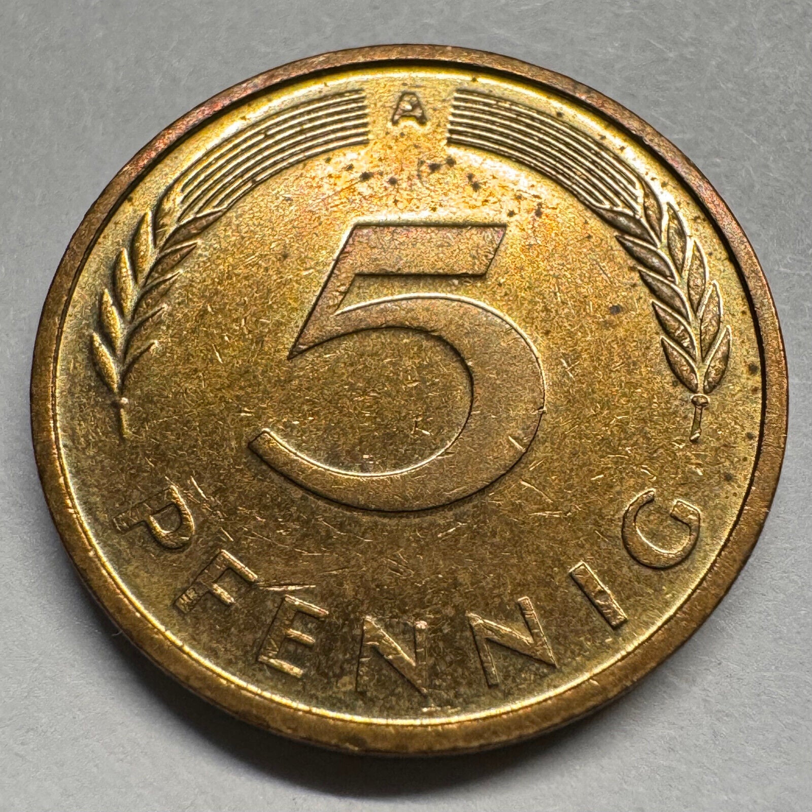 1991 Germany 5 Pfennig - A - Beautiful Coin - #A-051