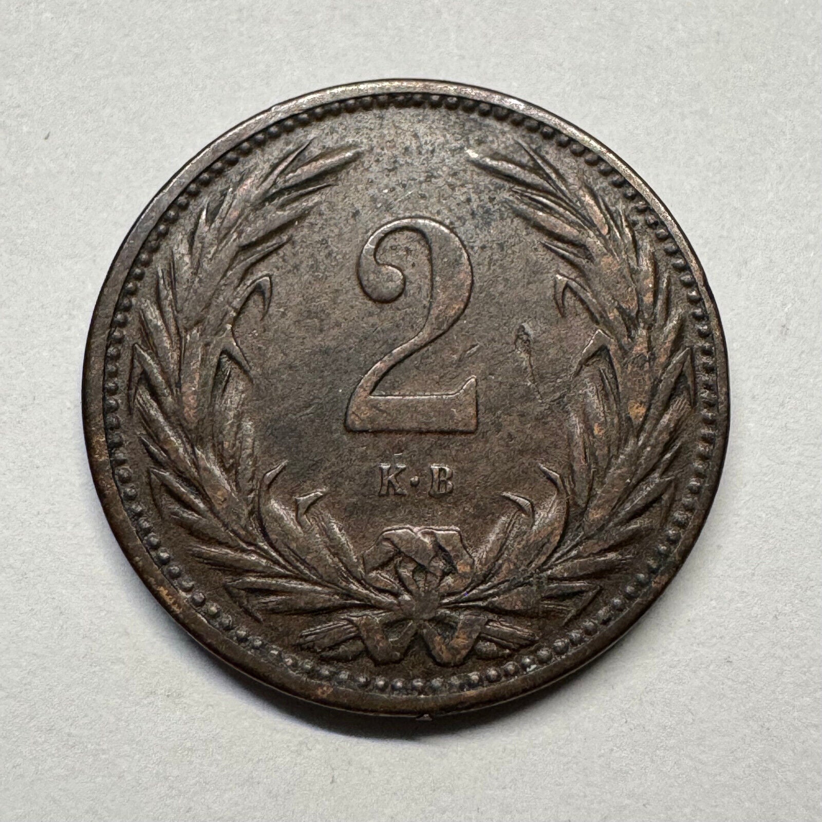 1899 Hungary 2 Filler - Beautiful Coin - #B-052