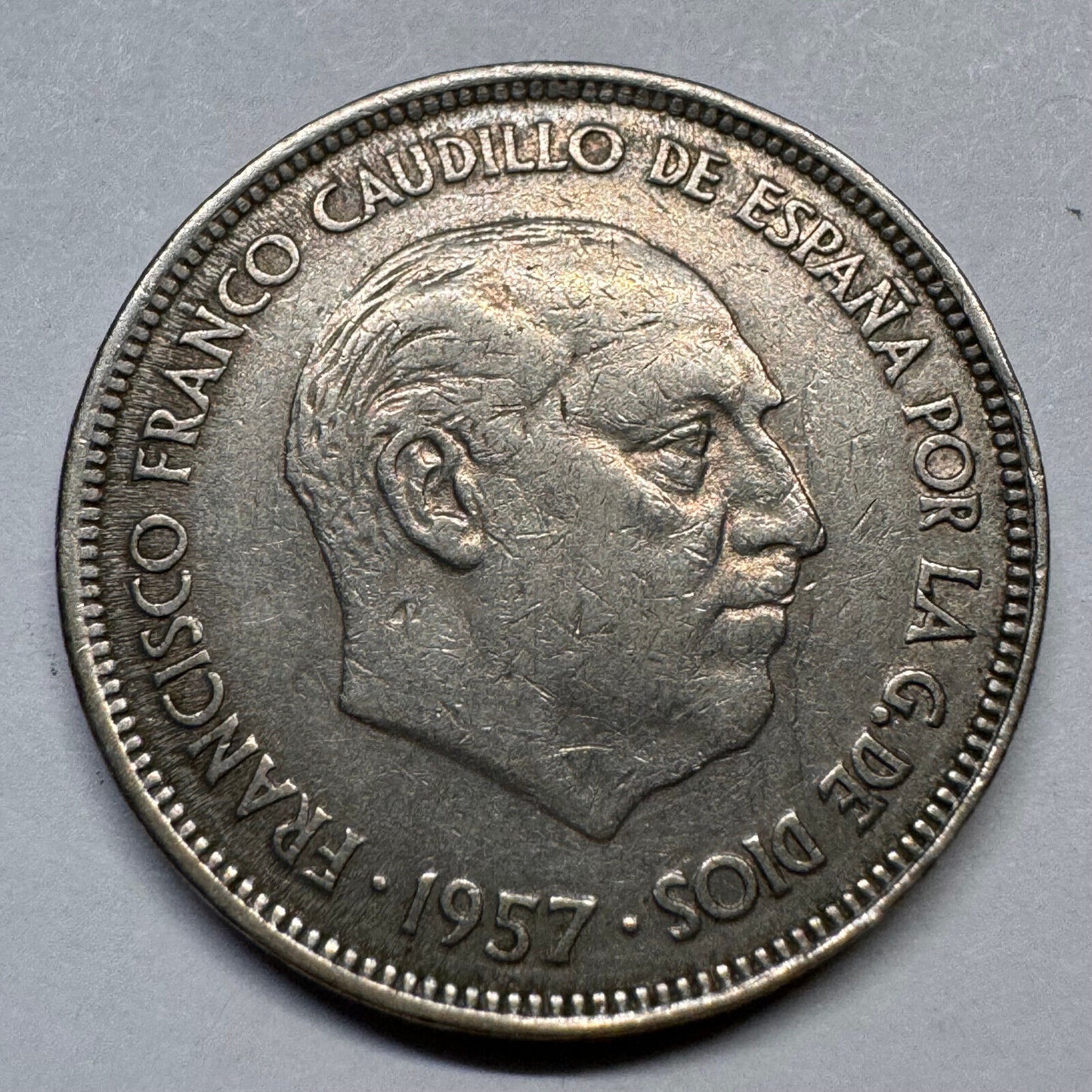 1958 Spain 25 Pesetas - Beautiful Coin - #A-037