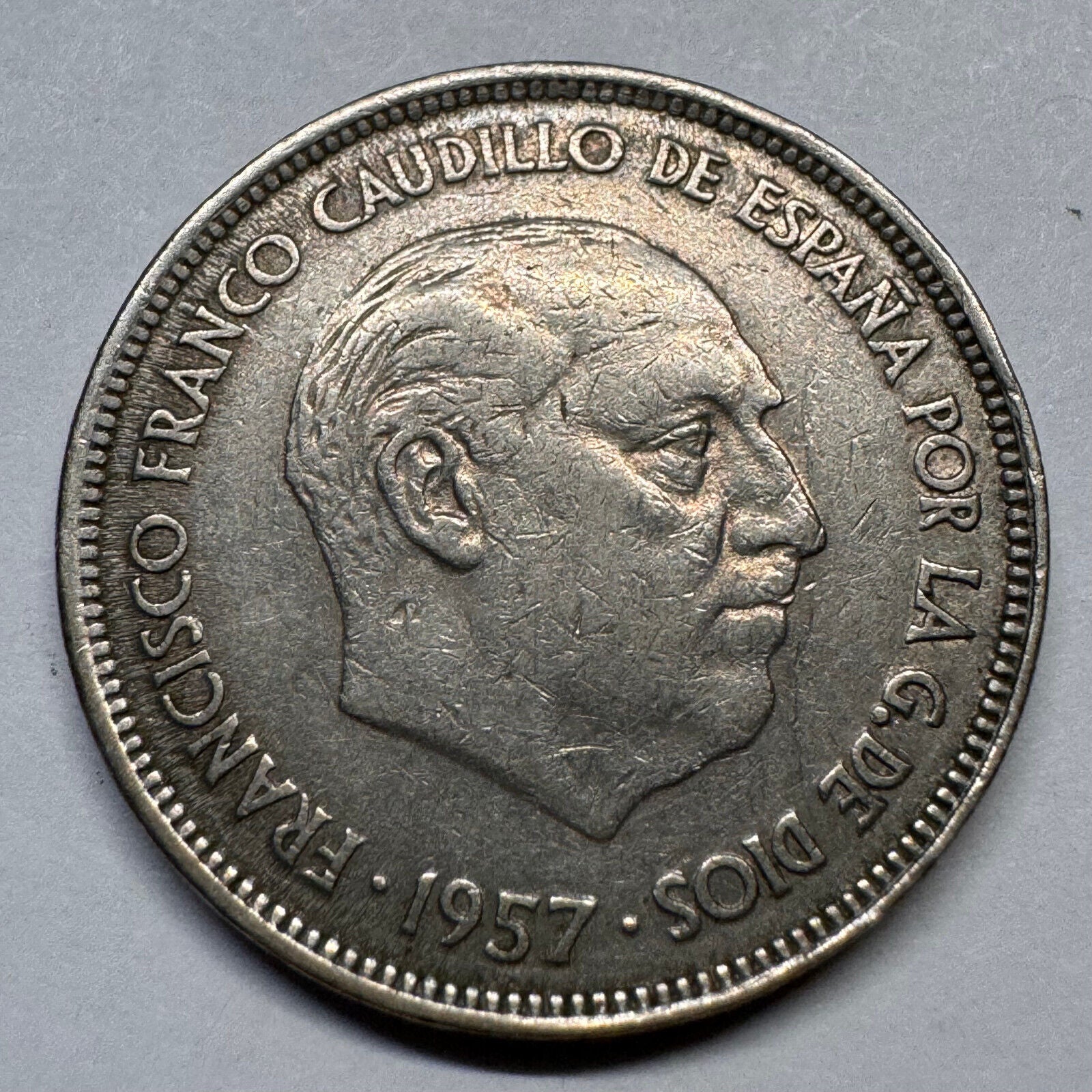 1958 Spain 25 Pesetas - Beautiful Coin - #A-037