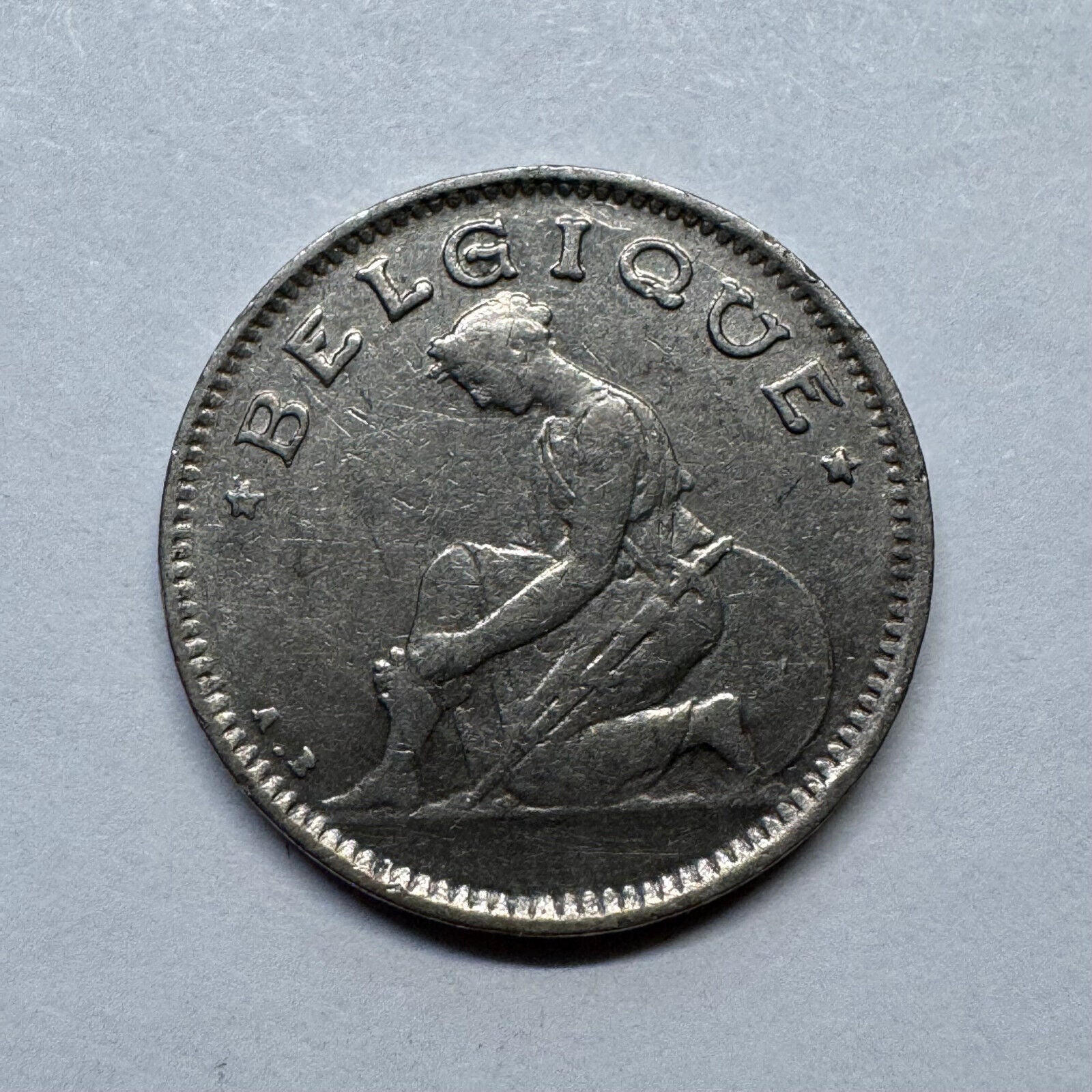 1927 Belgium 50 Centimes - Beautiful Coin - #B-017