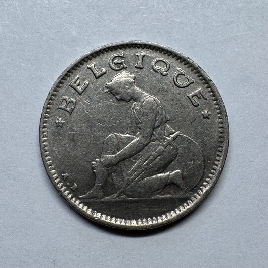 1927 Belgium 50 Centimes - Beautiful Coin - #B-017