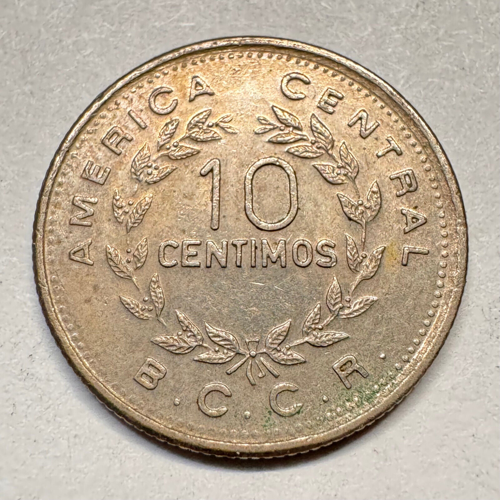 1971 Costa Rica 10 Centimos - Beautiful Coin - #A-017