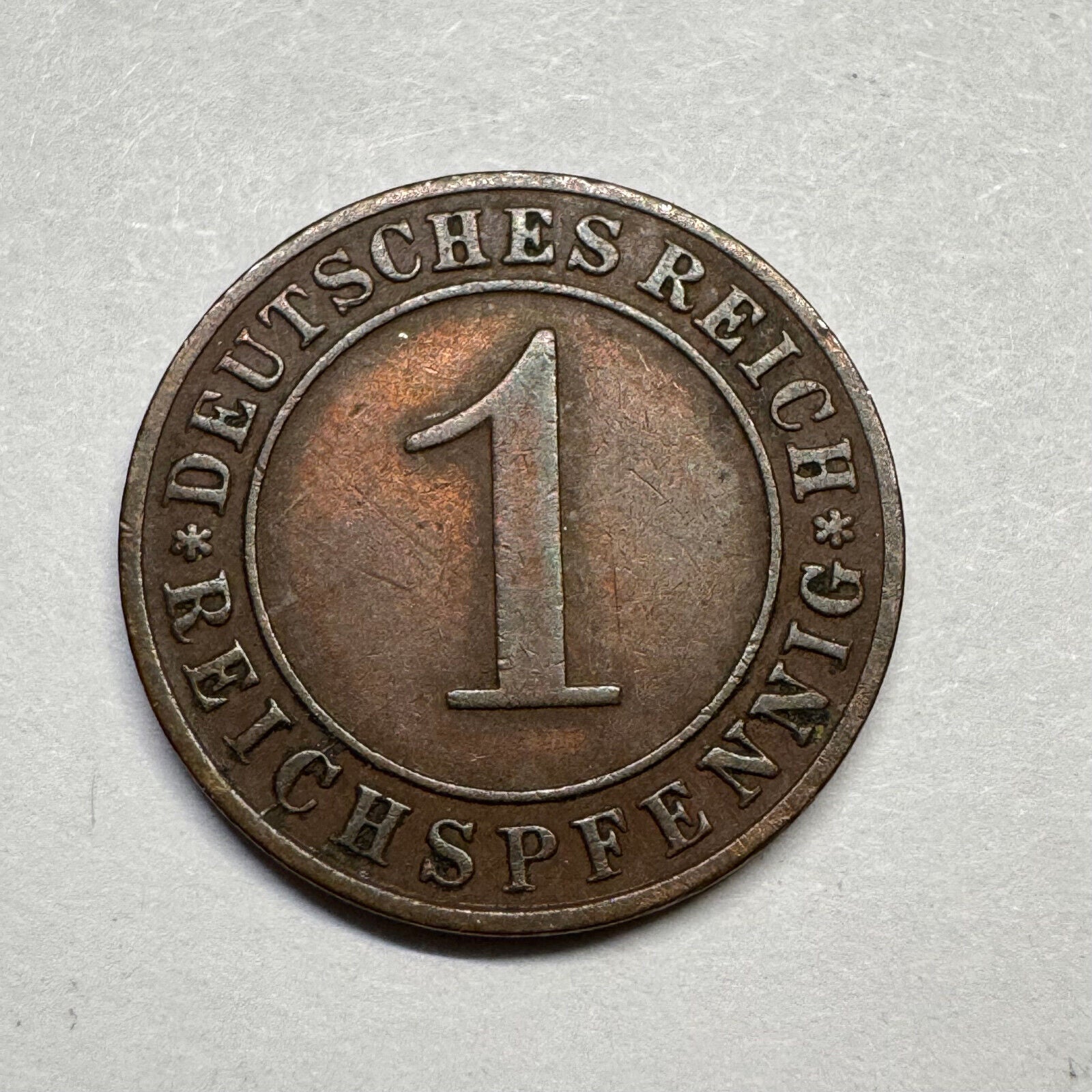 1935 Germany 1 Reichspfennig - Beautiful Coin - #A-100