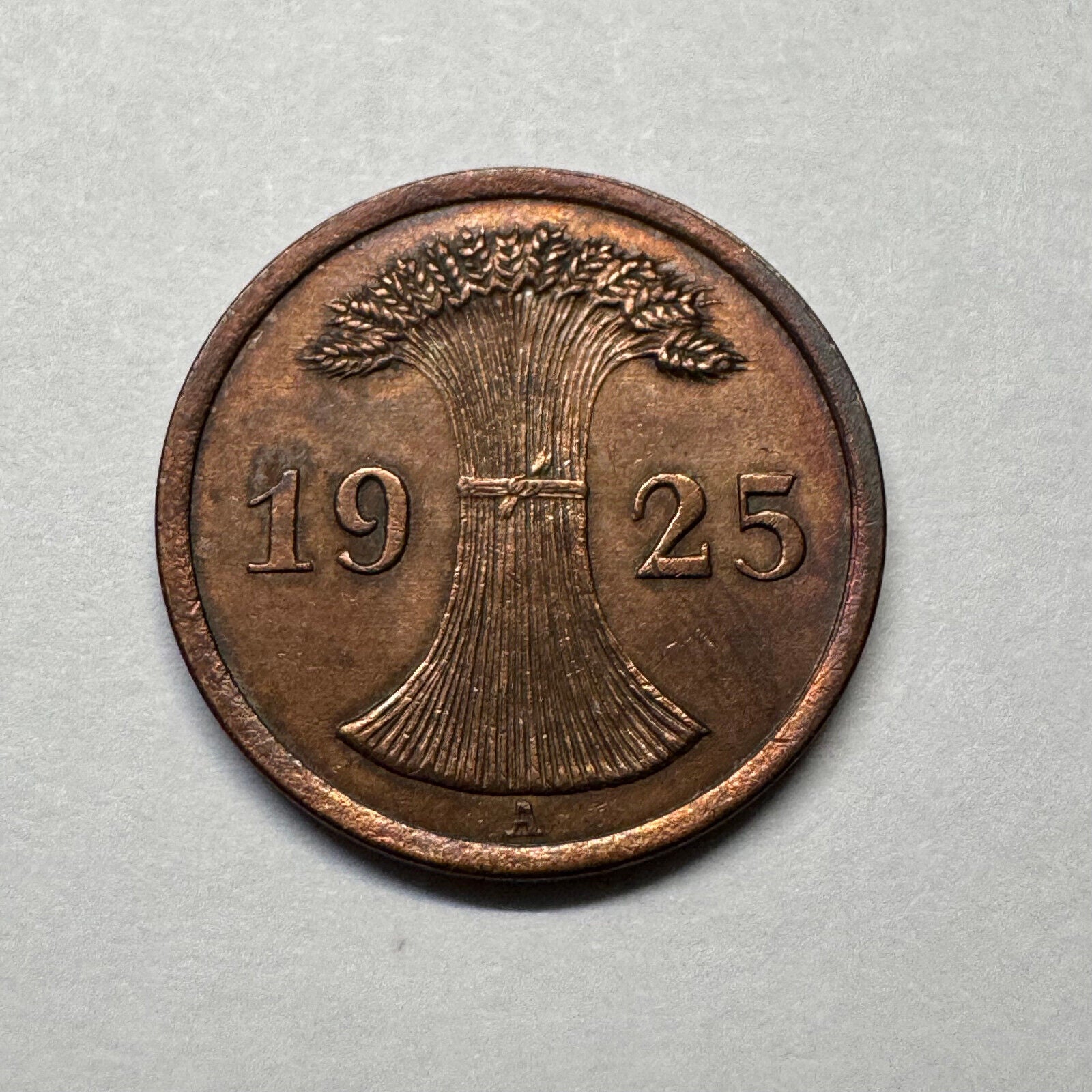1925 Germany 2 Reichspfennig - Beautiful Coin - #B-004