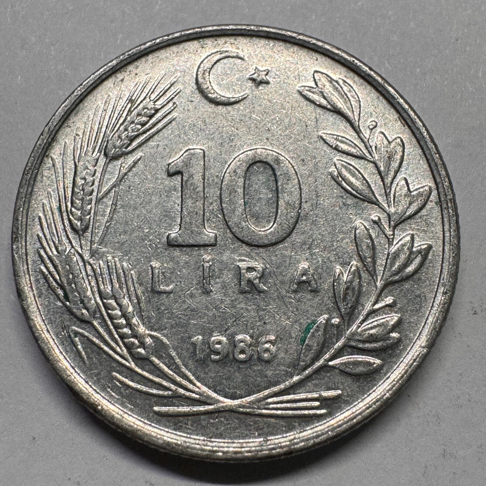 1986 Turkey 10 Lira - Beautiful Coin - #A-061