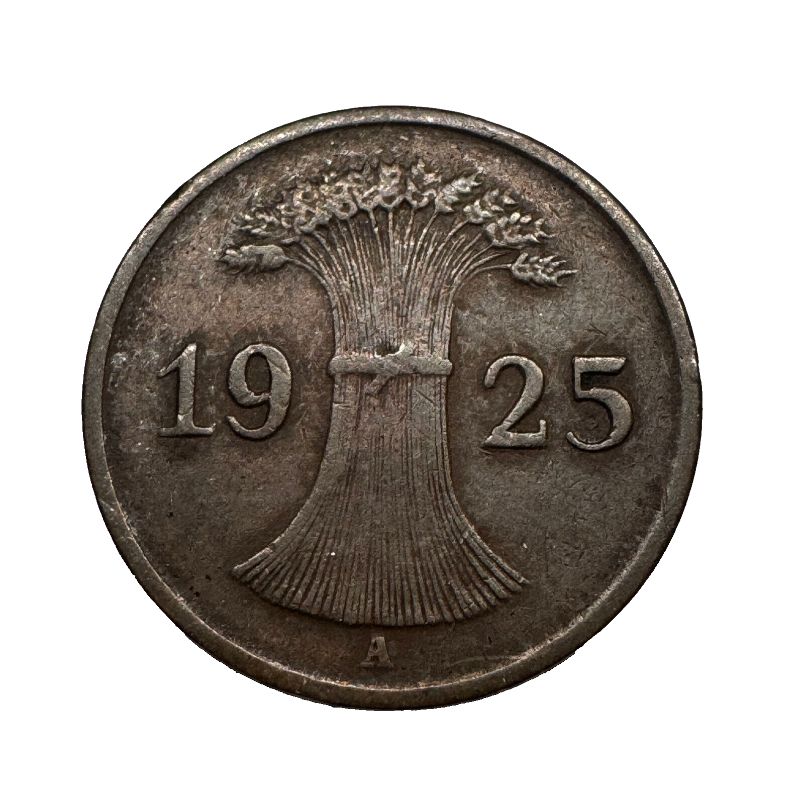 1925 Germany 1 Reichspfennig  - Beautiful Coin - Lot #B-046
