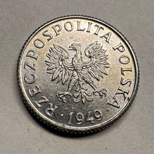 1949 Poland 1 Grosz - Beautiful Coin - #A-032