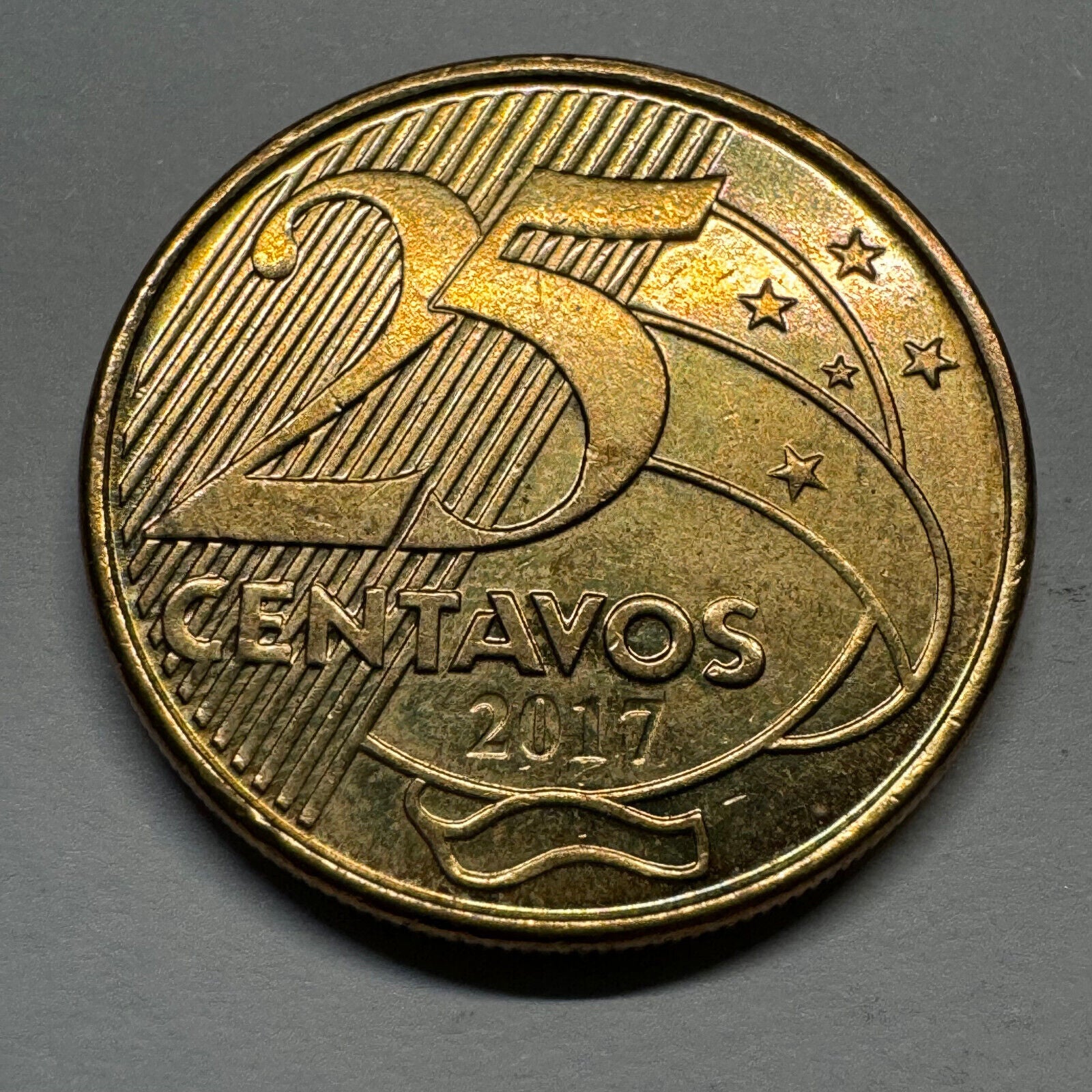 2017 Brazil 25 Centavos - Beautiful Coin - #A-007