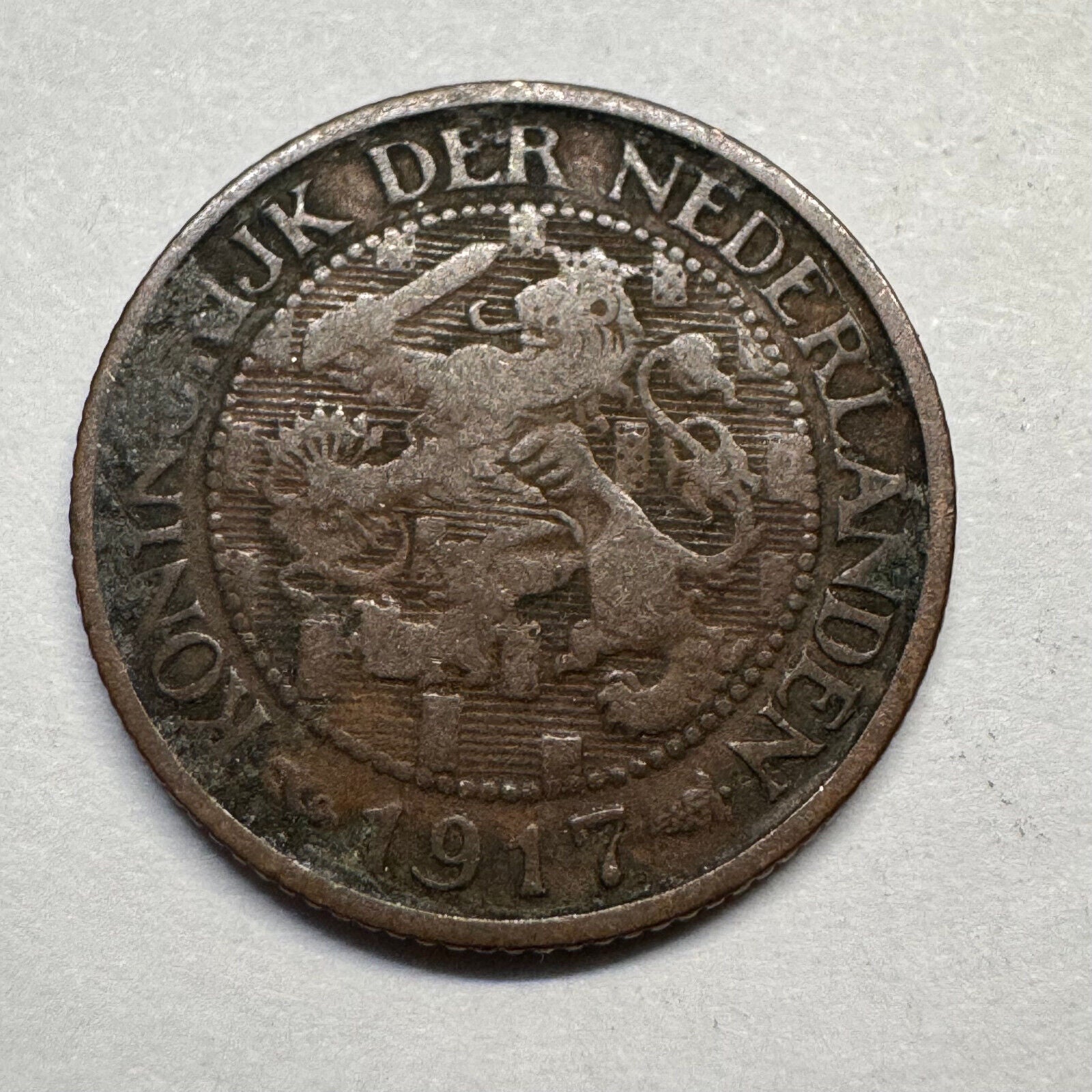 1917 Netherlands 1 Cent - Beautiful Coin - #A-093
