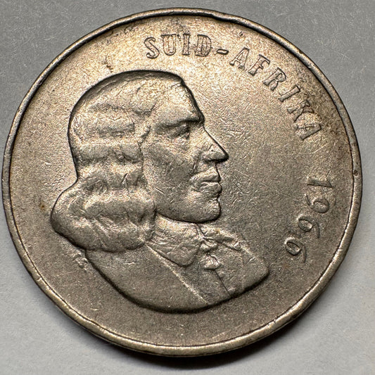 1966 South Africa 20 Cents - Beautiful Coin - #A-031