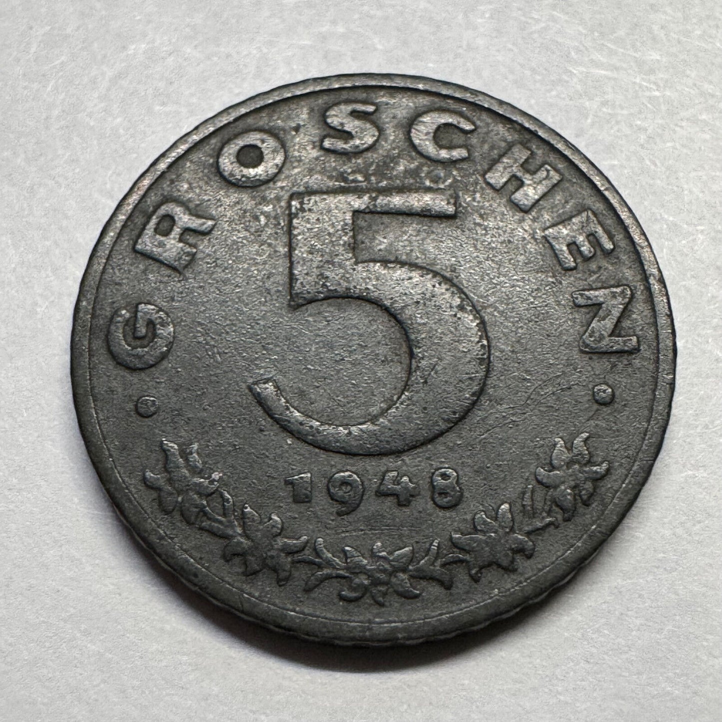1948 Austria 5 Groschen - Beautiful Coin - #A-088