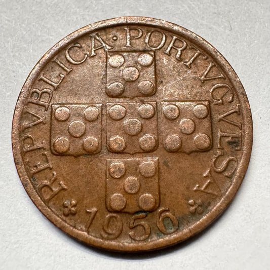 1956 Portugal 10 Centavos - Beautiful Coin - #A-058