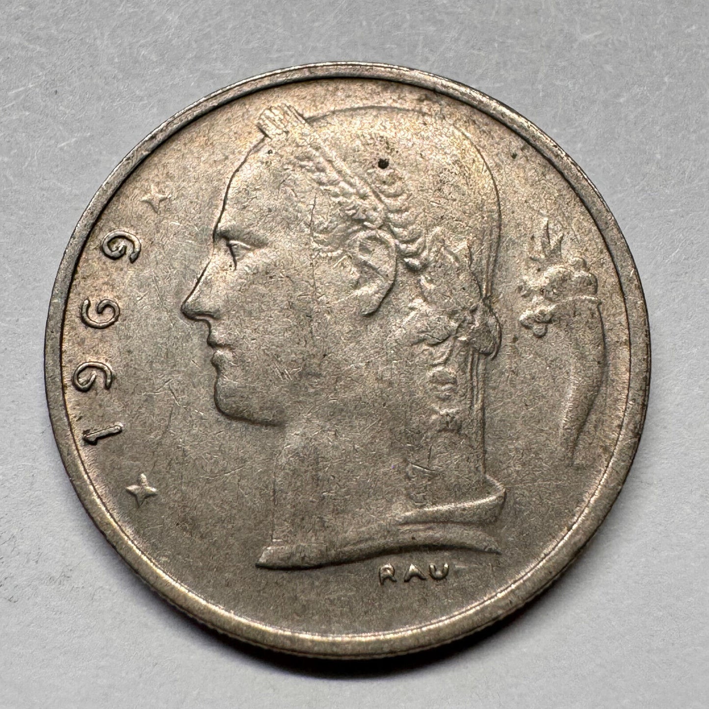 1969 Belgium 1 Franc - Beautiful Coin - #A-053