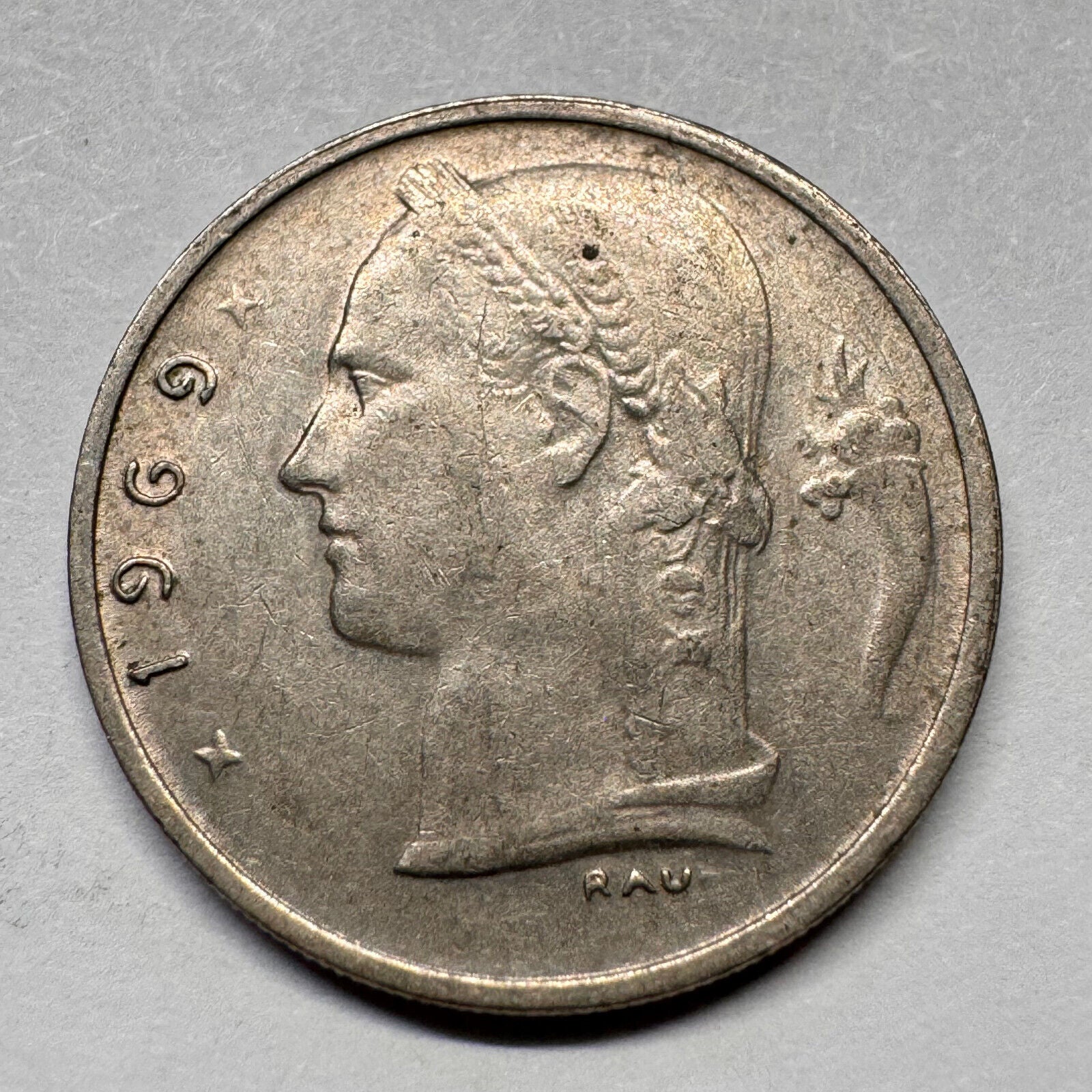 1969 Belgium 1 Franc - Beautiful Coin - #A-053