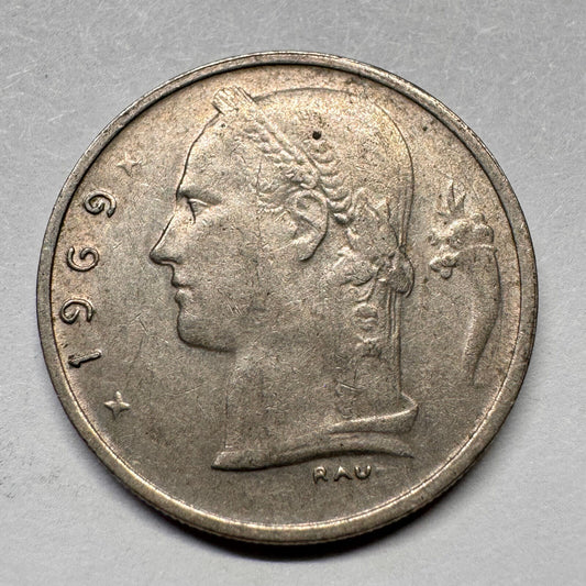1969 Belgium 1 Franc - Beautiful Coin - #A-053