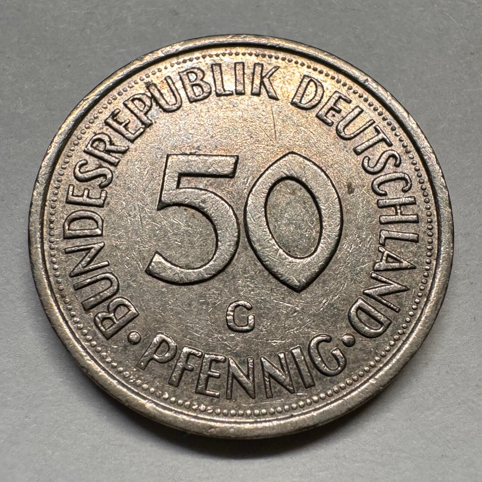 1977 Germany 50 Pfennig - G - Beautiful Coin - #A-056