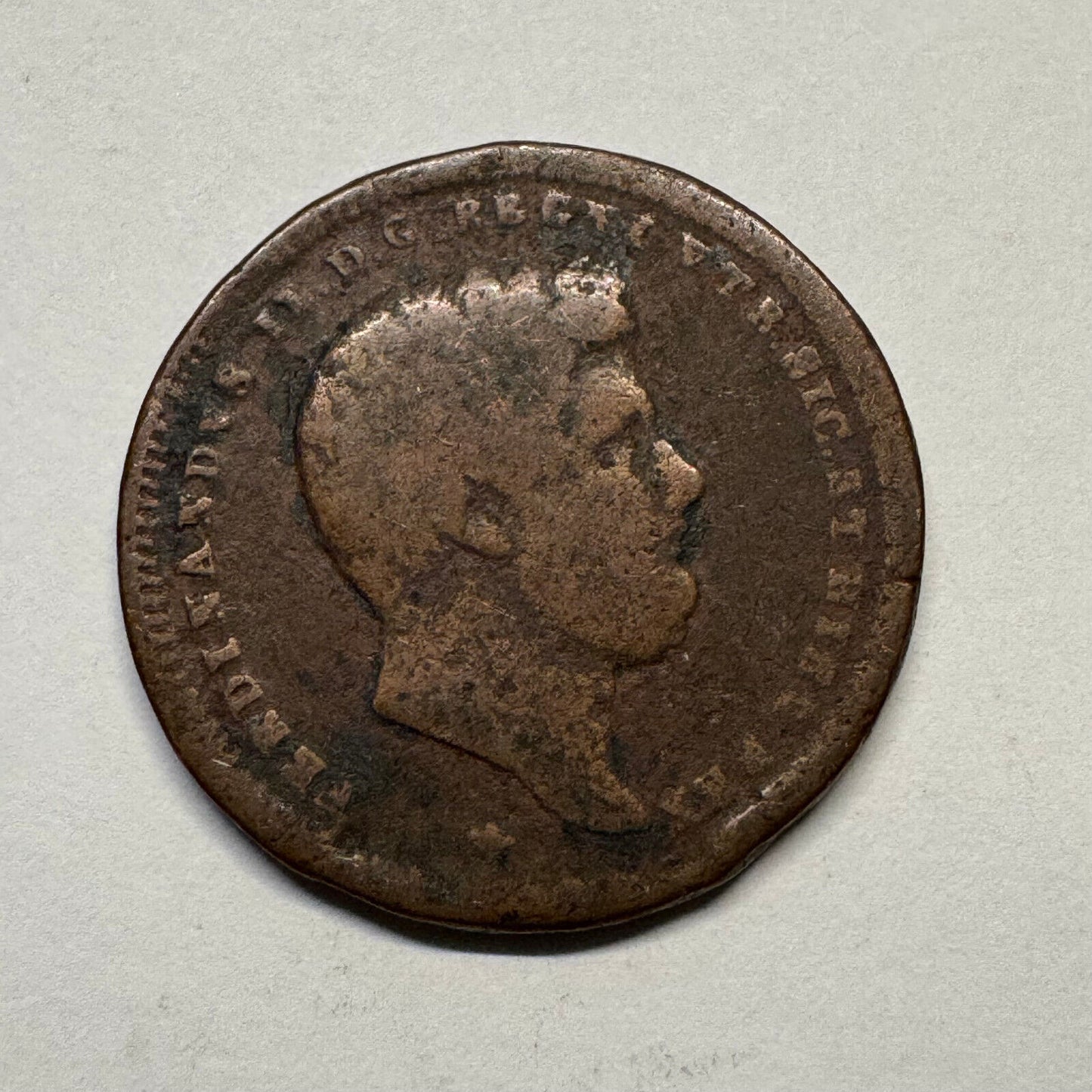 1842 Italian States Naples 2 Tornesi - Beautiful Coin - #B-039