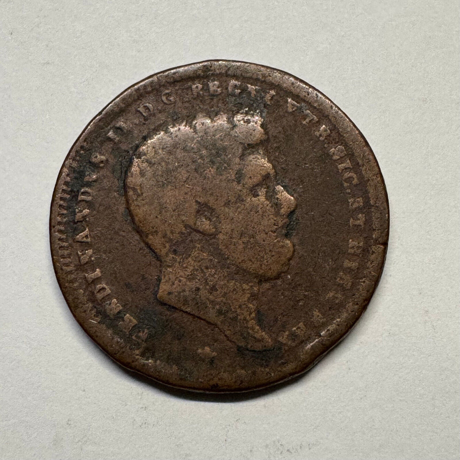 1842 Italian States Naples 2 Tornesi - Beautiful Coin - #B-039
