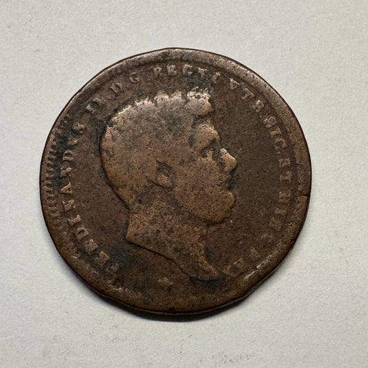 1842 Italian States Naples 2 Tornesi - Beautiful Coin - #B-039