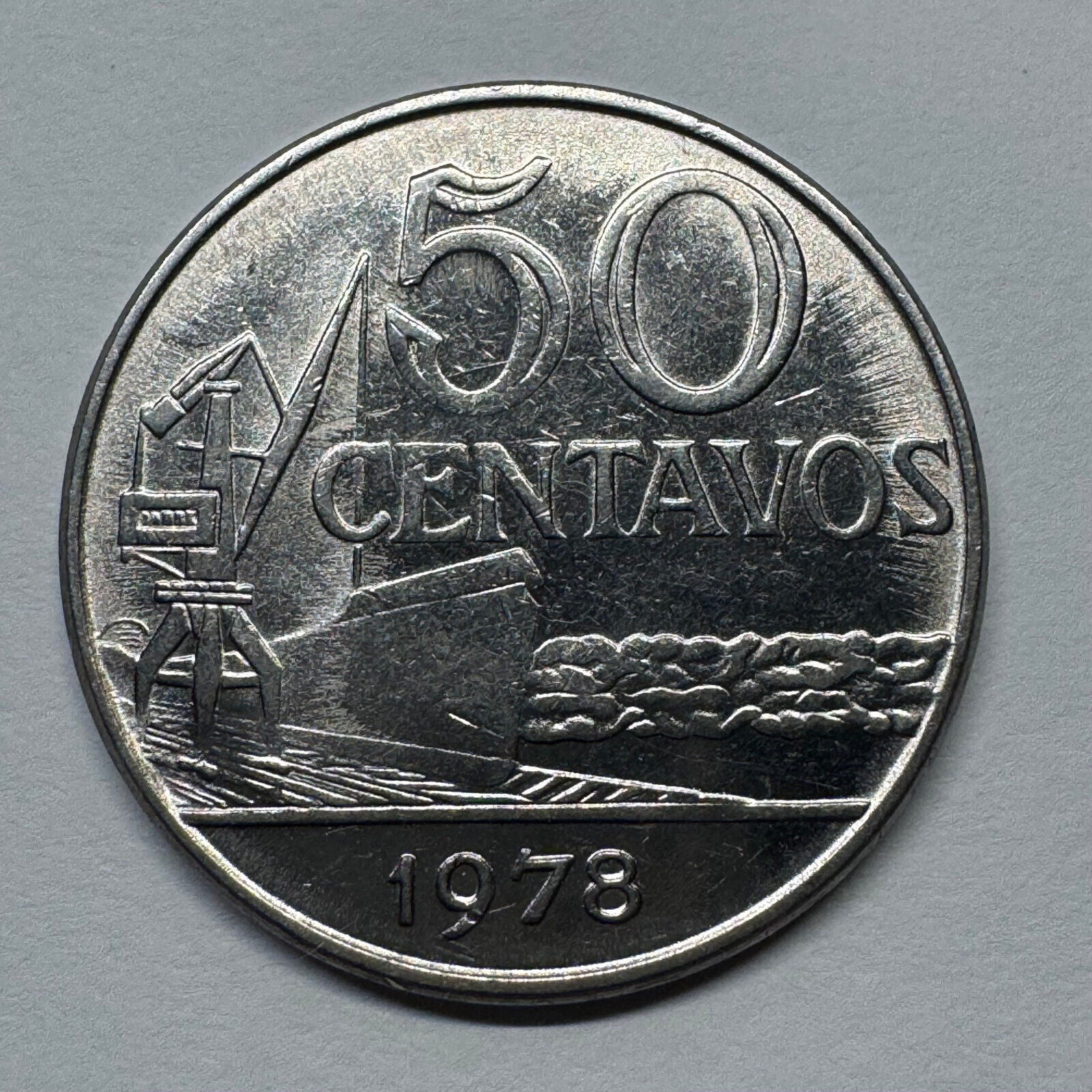 1978 Brazil 50 Centavos  - Beautiful Coin - #B-053