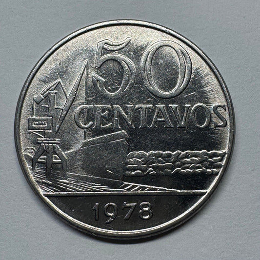 1978 Brazil 50 Centavos  - Beautiful Coin - #B-053