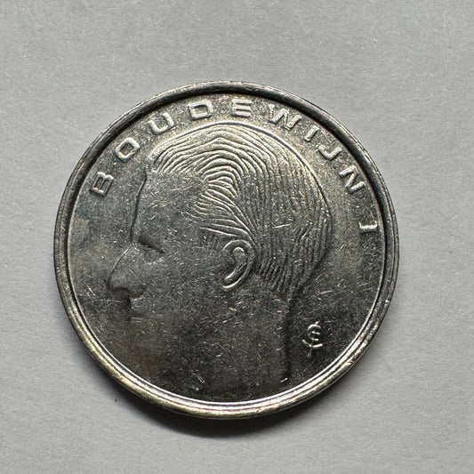1991 Belgium 1 Franc - Beautiful Coin - #B-018