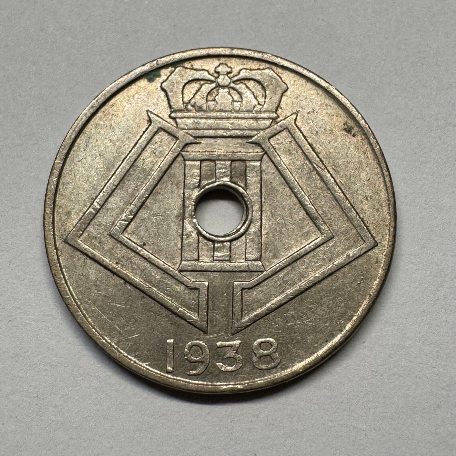 1938 Belgium 5 Centimes - Beautiful Coin - #B-052